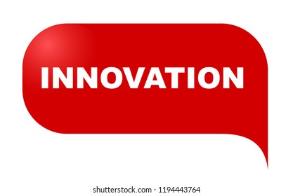 red vector banner innovation