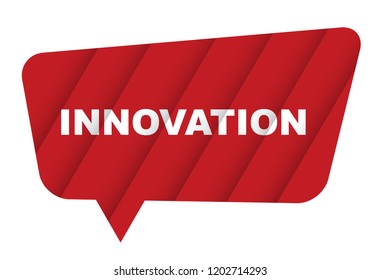 Red Vector Banner Innovation Stock Vector (Royalty Free) 1202714293 ...