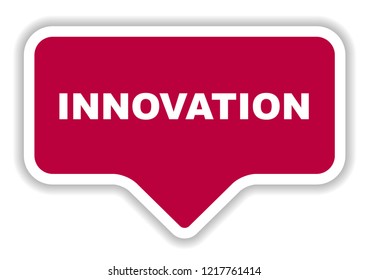 red vector banner innovation