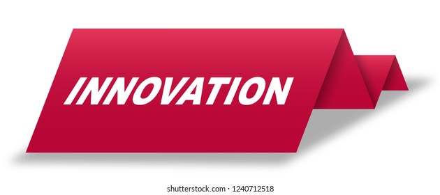 red vector banner innovation