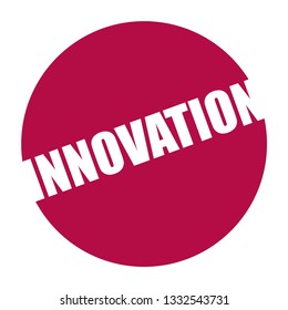 red vector banner innovation