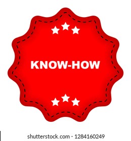 red vector banner know how