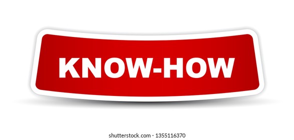 red vector banner know how
