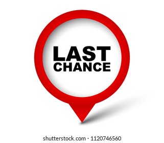 red vector banner last chance