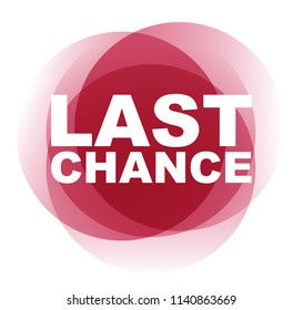 red vector banner last chance