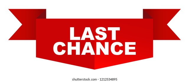 red vector banner last chance