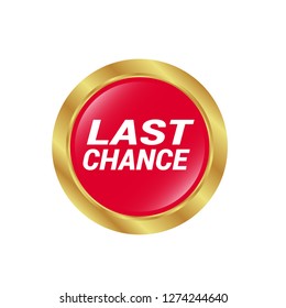 red vector banner last chance