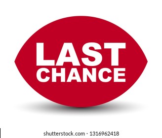 red vector banner last chance