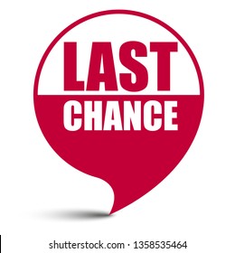 red vector banner last chance
