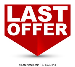 red vector banner last offer