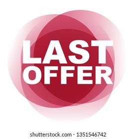 red vector banner last offer