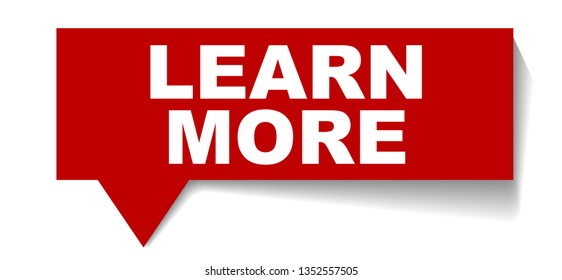 red vector banner learn more
