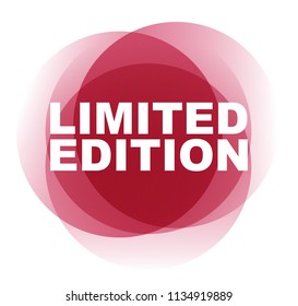 red vector banner limited edition