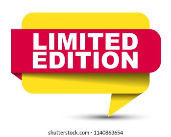 red vector banner limited edition