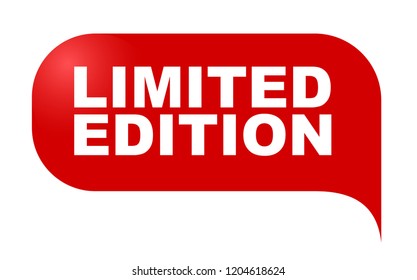 red vector banner limited edition