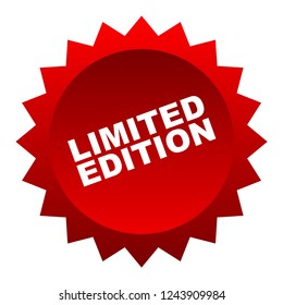 red vector banner limited edition