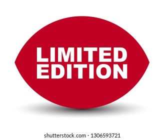 red vector banner limited edition