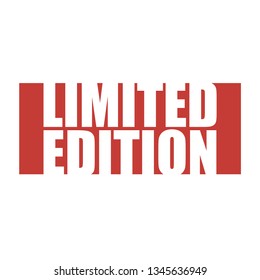 red vector banner limited edition