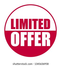 Red Vector Banner Limited Offer