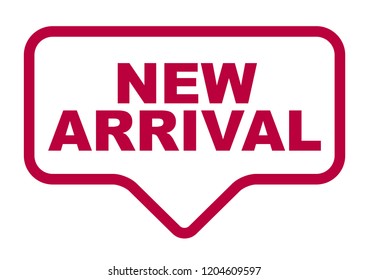 red vector banner new arrival