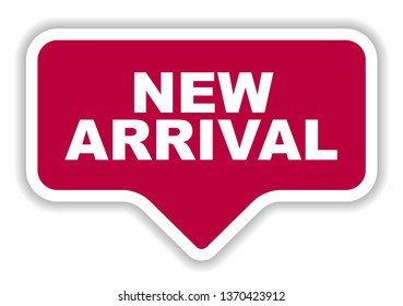 red vector banner new arrival