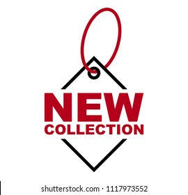 red vector banner new collection