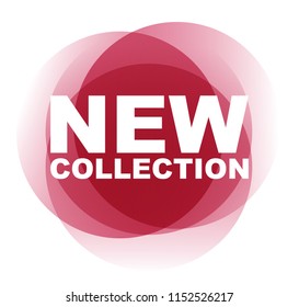 red vector banner new collection