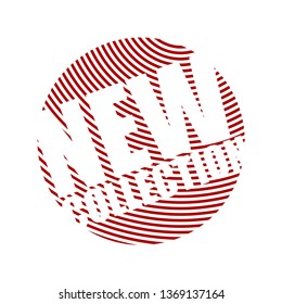 red vector banner new collection