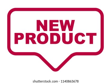 red vector banner new product