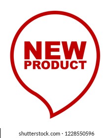 red vector banner new product