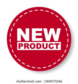 red vector banner new product