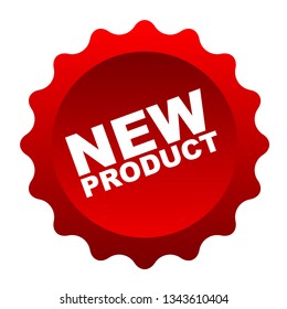 red vector banner new product