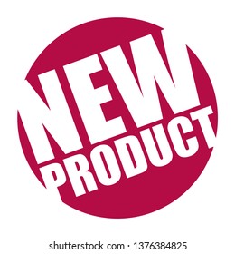red vector banner new product