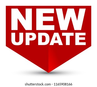 red vector banner new update