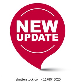 red vector banner new update