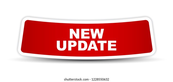 red vector banner new update