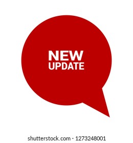 red vector banner new update