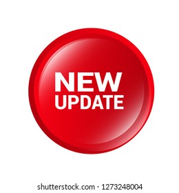 red vector banner new update