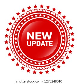 red vector banner new update