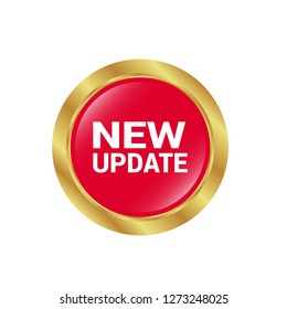 red vector banner new update