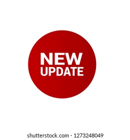 red vector banner new update