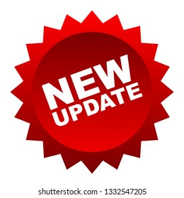 red vector banner new update
