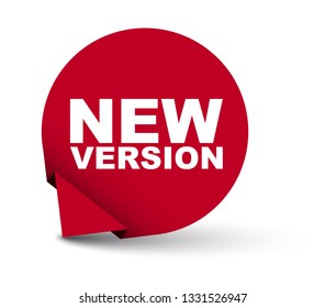 red vector banner new version