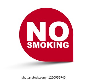 red vector banner no smoking