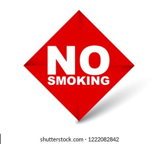 red vector banner no smoking