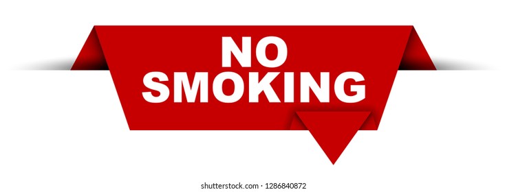 red vector banner no smoking