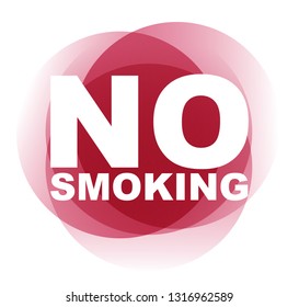 red vector banner no smoking