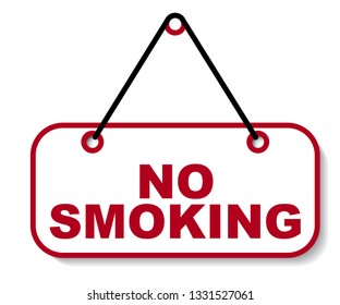 red vector banner no smoking