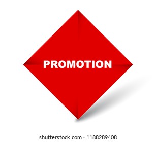 red vector banner promotion