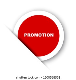 red vector banner promotion